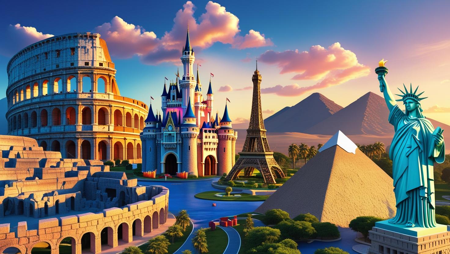 Paquetes turísticos en una playa